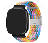 Braided Solo Loop Strap for Fitbit Versa 3 4 Band Adjustable Nylon Sport Watchband Bracelet for Fitbit Sense 2 Bands Watchband