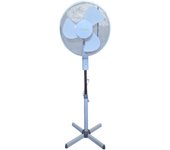 ELECSAN Ventilador De Pie Blanco 45W Giratorio 16" Pulgadas-40CM Oscilante VE16W - BAJO CONSUMO