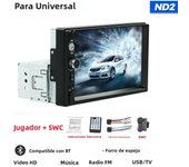 New 2024 7 inch Universal Car Radio Stereo MP3 MP5 Multimedia Player Support SWC/AUX/BT/SD/USB/Mirrorlink/FM/RCA/HD Video Player