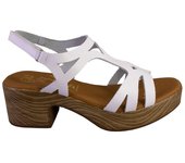 OH MY SANDALS 5615-1375 Sandalias de mujer blanco PIEL 525
