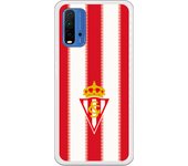 Funda original compatible con Xiaomi Redmi 9T/Pocophone M3 - Sporting Fondo Rojiblanco