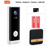 Tuya WiFi Doorbell Camera 1080P HD Battery Video Door Bell Smart Home Night View Security Protect APP Control Alexa Google