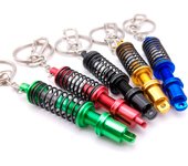 Newest 3D Metal Shock Keychain JDM Culture Car Auto Parts Key Chain JDM Domo key chain accessories nos keyring
