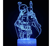 Anime Yoda Baby 3D Lamp LED Illusion Night Light Color Changing Lampara for Kids Bedroom Decor Nightlight Manga Groot Table lamp