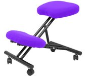 Piqueras Y Crespo Silla Ergonómica BALI Lila con Reposarodillas y Ruedas