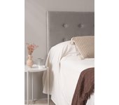 Cabecero Buttons Terciopelo para camas de 105 y 90 cm - Gris