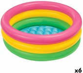Piscina Hinchable para Niños Intex Sunset Aros 68 L 86 x 25 x 86 cm (6 Unidades)