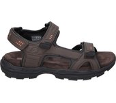 SKECHERS | Sandalias Skechers Relaxed Fit: Conner Louden para Hombre – Sandalias en Color Marrón – Sandalia de Verano con Velcro – Memory Foam – Vegan – Relaxed Fit – Cómodas y Versátiles – Modelo 64487-BRN