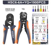 Ferrule Crimper Tool,Ratchet Crimping Tool Kit-Wire Stripper & Crimper Plier ,or Plier Set with Connectors