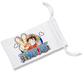 MERCHANDMANIA PACK 2 FUNDAS BOLSA MULTIUSOS logo one piece Monkey D Luffy personaje serie gafas dados rol personalizada color