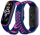 Sport watchband For Xiaomi Mi Band 7 6 NFC smartwatch miband7 Air-Hole Silicone Replacement bracelet on Mi band 6 5 4 3 8 strap