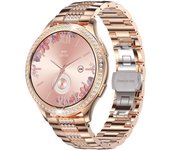 Reloj inteligente para mujer, rastreador de Fitness con llamada Bluetooth, frecuencia cardíaca, presión arterial