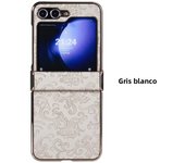 Retro Dargon PU Leather Case for Samsung Galaxy Z Flip 6 3 4 5 Flip6 ZFlip 5 Business Plating PC Hinge Protection Phone Cover