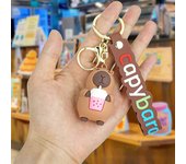 Cute Cartoon Capybara Pendant Fashion Creative Simulation Capybara Keychain Exquisite Backpack Decoration Accessories Gifts