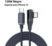 NNBILI 90 degree elbow 120W USB C to Type C PD Fast Charging Data Wire For iPhone 15 16 Xiaomi Huawei Samsung Tablet Accessories