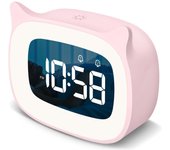 Reloj despertador para niños con Luz Nocturna Y 18 tonos de Llamada, recargable, Bonito