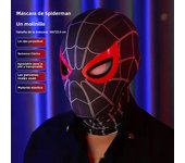 1:1 Spiderman Wearable Helmet Anime Periphery Cosplay Manual Electric Blink Mask The Amazing Spider-Man Charging Toys Kids Gift