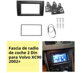 2 Din Car Radio Fascia For Volvo XC90 2002+ DVD Stereo Frame Panel Dash Installation CD Frame Mounting Trim Kit Bezel