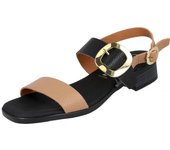 Shoes Sandalias Planas marca Oh! My Sandals para mujer en color negro