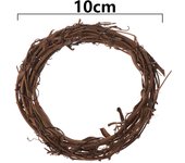 8-30CM Hot Christmas Artificial Wreath Wicker Vine Ring Round/Heart Shape Festival DIY Craft Rattan Garland Xmas Party Decor