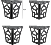4PCS 10cm Modern Metal Classical Furniture Feet Hollow Out Geometric Sofa Legs Table Cabinet Foot Bracket Furniture Hardware