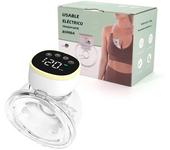 Extractor de leche eléctrico recargable portátil para mujeres, Colector de senos de silicona integrado, inalámbrico, manos libres usable