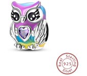 925 Sterling Silver Pink Cat Butterfly Charms Beads Star Moon Sunflower Coffee Cup Pendants Fit Bracelets DIY Jewelry