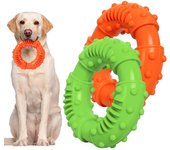 Piezas de juguetes para Masticar, Juguetes para Perros con anillo de Goma duradero, Juguetes para limpieza Dientes de perro para Perros grandes y medianos