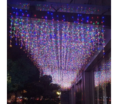 Curtain Icicle Light 4M Eaves Decor Outdoor Fairy String Lights Wedding Party Christmas Stair Decor Garden Garlands