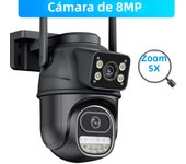 8K 16MP WiFi Camera 10X Zoom Four Lens Outdoor Security Protection PTZ IP Camera Motion Detection Smart CCTV Surveillance Camera