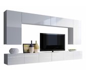 Conjunto de salón Providence B133 , Muebles ES, Aglomerado laminado, Con mesa de TV, 300 x 43cm