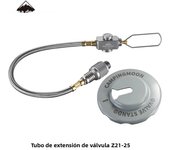 CAMPINGMOON Outdoor Split Furnace Head Accessories,Flat Gas Tank Extension Cable with Valve,Camping Stove Extension Pipe Adapter