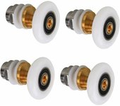 Shower Door Wheels, Sliding Shower Door Wheels, 25mm Replacement Bearings, for Sliding Glass Shower Door Replacement Rollers
