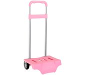 Safta carro portamochilas p.673c trolley rosa claro