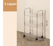 Mobile Shelf with Wheel Multi-Layers Storage Rack Home Trolley for Snacks Cosmetic Sundries Organizer 2/3/4 Tiers Rolling Cart