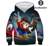 Super Mario Game 3D Printing Boys Hoodies Autumn Hooded Sweatshirt For Boys Kids Clothes Long Sleeve Pullover Tops Kids Coats