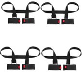 Paquete de 4 Correas ajustables para transportar a esquis y bastones, Correas para el hombre para transportar a esquis