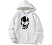 Hot Hoodie Skull Print Hoodie Men's Fashion Hip Hop Loose Hoodie Casual New Sweatshirt Pocket Fleece Harajuku Street Hoodie