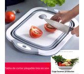 New Multifunctional Cutting Board Folding Cutting Board Kitchen Supplies Are Convenient and Simple Draining Basket