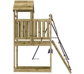 vidaXL Parque infantil de exterior madera de pino impregnada