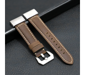 22mm 26mm Genuine Leather Watch Band For Garmin Fenix 6 6X Pro 5 5X Plus 3HR 26mm WatchBand Fenix6 Fenix5 Replacement Straps