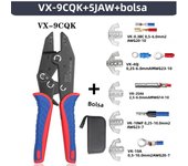 WOZOBUY Crimping Tool Set - Ratcheting Wire Crimper - for Heat Shrink, Non-Insulated, Open Barrel, Flag, Ferrule Connectors