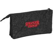 Portatodo Triple Stranger Things 22X12X3Cm (Safta 812387744)