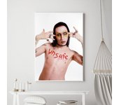 Singer Marilyn Manson Poster Prints Poster Wall Painting Bedroom Living Room Wall Bar Restaurant Canvas Painting