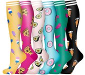 6Pairs New Compression Stocking 20-30Mmhg Knee High Sports socks Fit Medical Varicose Veins Pregnant  Edema Diabetes Circulation