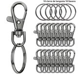 20 rotating lobster clasp with keychain 10 Keychain 10 keychain decoration DIY crafts 35mm / 1.38in