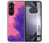Funda Silicona Antigolpes para Samsung Galaxy Z Fold 5 5G diseño Acuarela 07 Dibujos