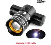 Electric Scooter LED Lamps Headlight USB Rechargeable Zoomable Bike Light for Xiaomi 1S M365 PRO2 Ninebot Skateboard Accessories