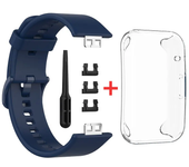 Silicone Watch Strap + Case For Huawei Watch Fit Strap Replacement Band Multicolor Protective Case Accessories band