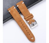 Genuine Leather Band for Samsung Galaxy Watch 42 46mm/ Active2  20mm 22mm Watch Strap Fits Huawei Watch GT Amazfit Garmin Watch